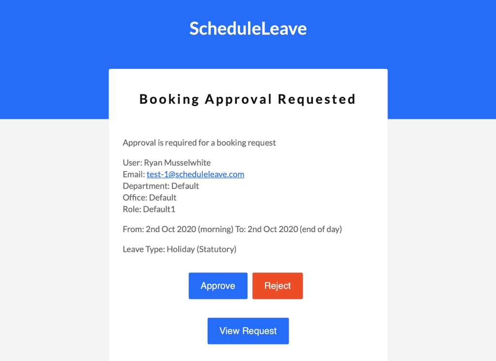 approve leave
