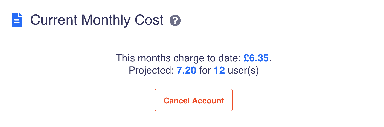 projected vs actual costs