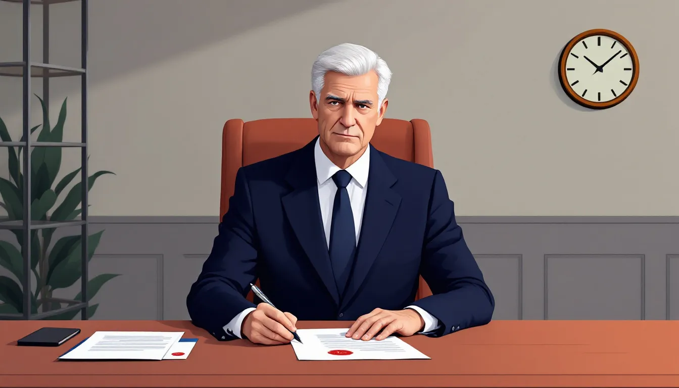 An illustration depicting the concept of redundancy notice period.