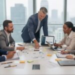 People in an office reviewing a new policy of Payment in liu of holiday